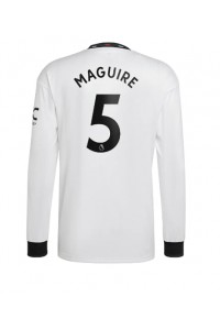 Manchester United Harry Maguire #5 Voetbaltruitje Uit tenue 2022-23 Lange Mouw